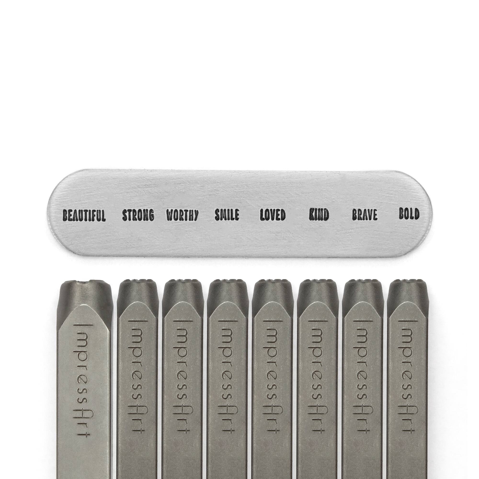ImpressArt® 6mm & 9.5mm Inspirational Metal Stamps Pack